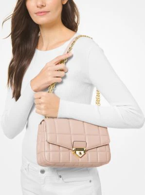 SoHo Large Quilted Leather Shoulder Bag - Image 5