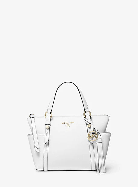 Sullivan Small Saffiano Leather Top-Zip Tote Bag - Image 11