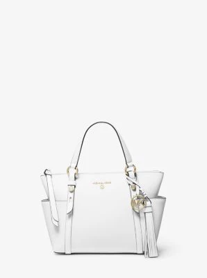 Sullivan Small Saffiano Leather Top-Zip Tote Bag - Image 12