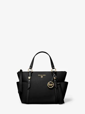 Sullivan Small Saffiano Leather Top-Zip Tote Bag - Image 17