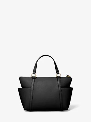 Sullivan Small Saffiano Leather Top-Zip Tote Bag - Image 20
