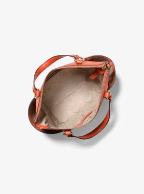 Sullivan Small Saffiano Leather Top-Zip Tote Bag - Image 23