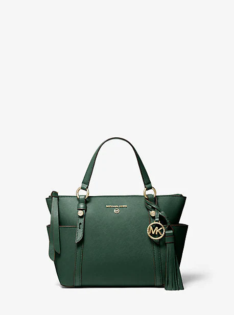 Sullivan Small Saffiano Leather Top-Zip Tote Bag - Image 25
