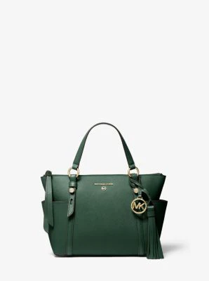 Sullivan Small Saffiano Leather Top-Zip Tote Bag - Image 26