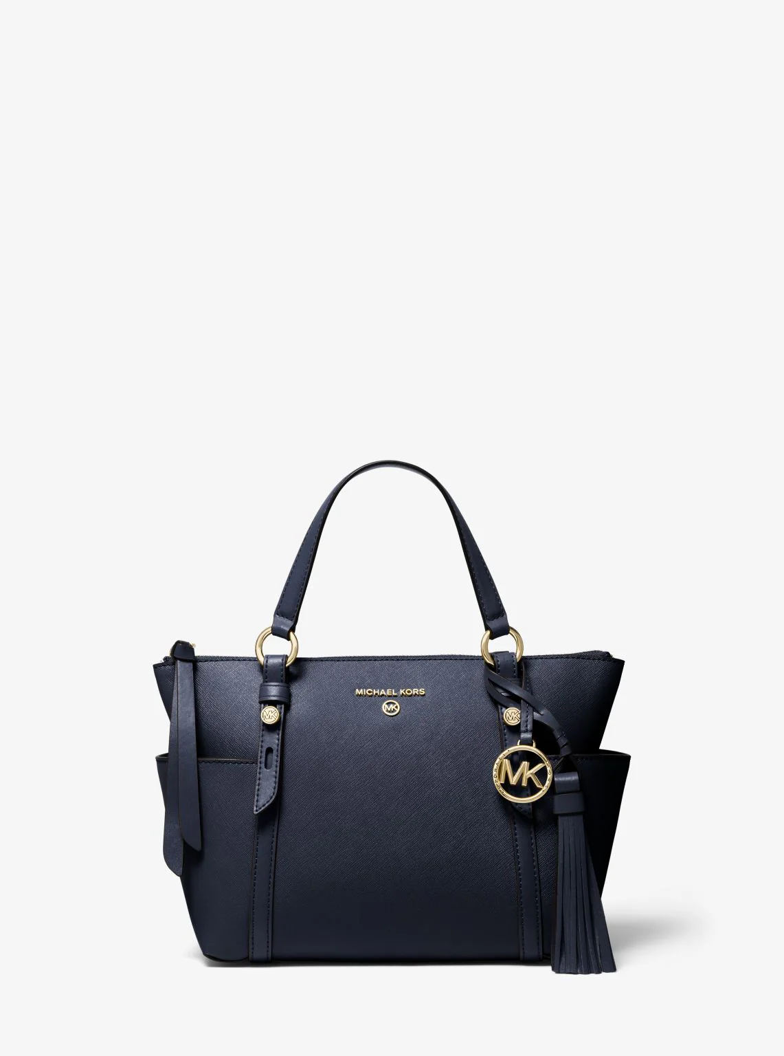 Sullivan Small Saffiano Leather Top-Zip Tote Bag - Image 42
