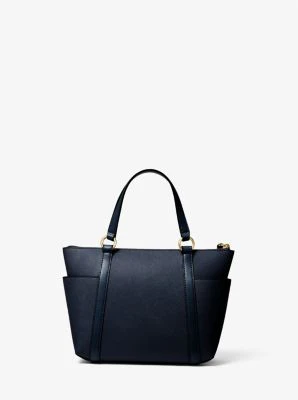 Sullivan Small Saffiano Leather Top-Zip Tote Bag - Image 45