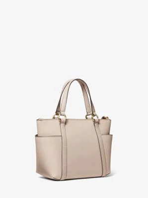 Sullivan Small Saffiano Leather Top-Zip Tote Bag - Image 50