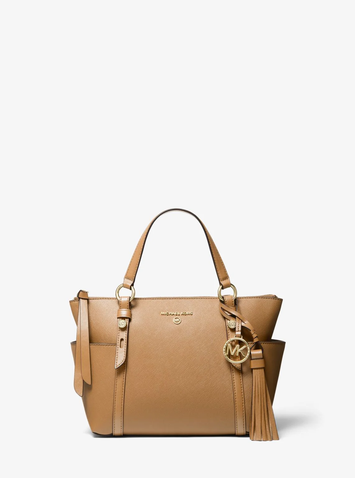 Sullivan Small Saffiano Leather Top-Zip Tote Bag - Image 52