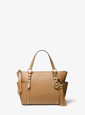 Sullivan Small Saffiano Leather Top-Zip Tote Bag - Image 53