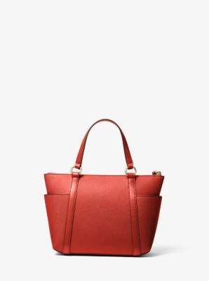 Sullivan Small Saffiano Leather Top-Zip Tote Bag - Image 60