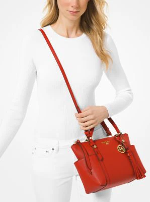 Sullivan Small Saffiano Leather Top-Zip Tote Bag - Image 61