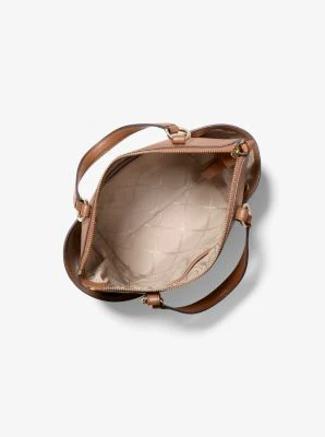 Sullivan Small Saffiano Leather Top-Zip Tote Bag - Image 8