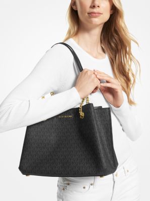 Teagan Large Logo  Shoulder Bag - Image 8