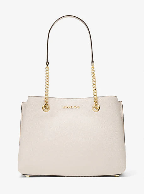 Teagan Large Pebbled Leather Shoulder Bag - Image 13