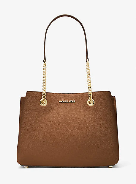Teagan Large Pebbled Leather Shoulder Bag - Image 17