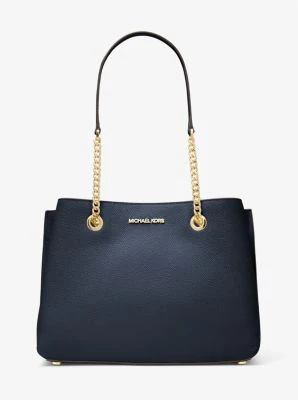 Teagan Large Pebbled Leather Shoulder Bag - Image 38
