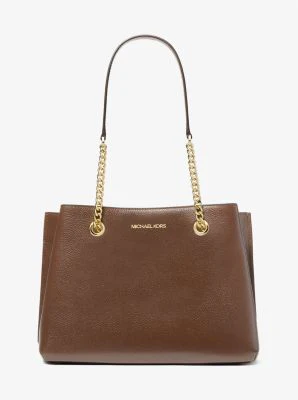 Teagan Large Pebbled Leather Shoulder Bag - Image 46