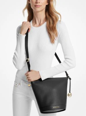 Townsend Medium Pebbled Leather Messenger Bag - Image 12