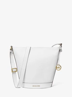 Townsend Medium Pebbled Leather Messenger Bag - Image 14