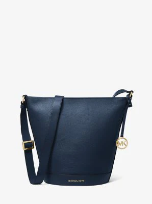 Townsend Medium Pebbled Leather Messenger Bag - Image 6