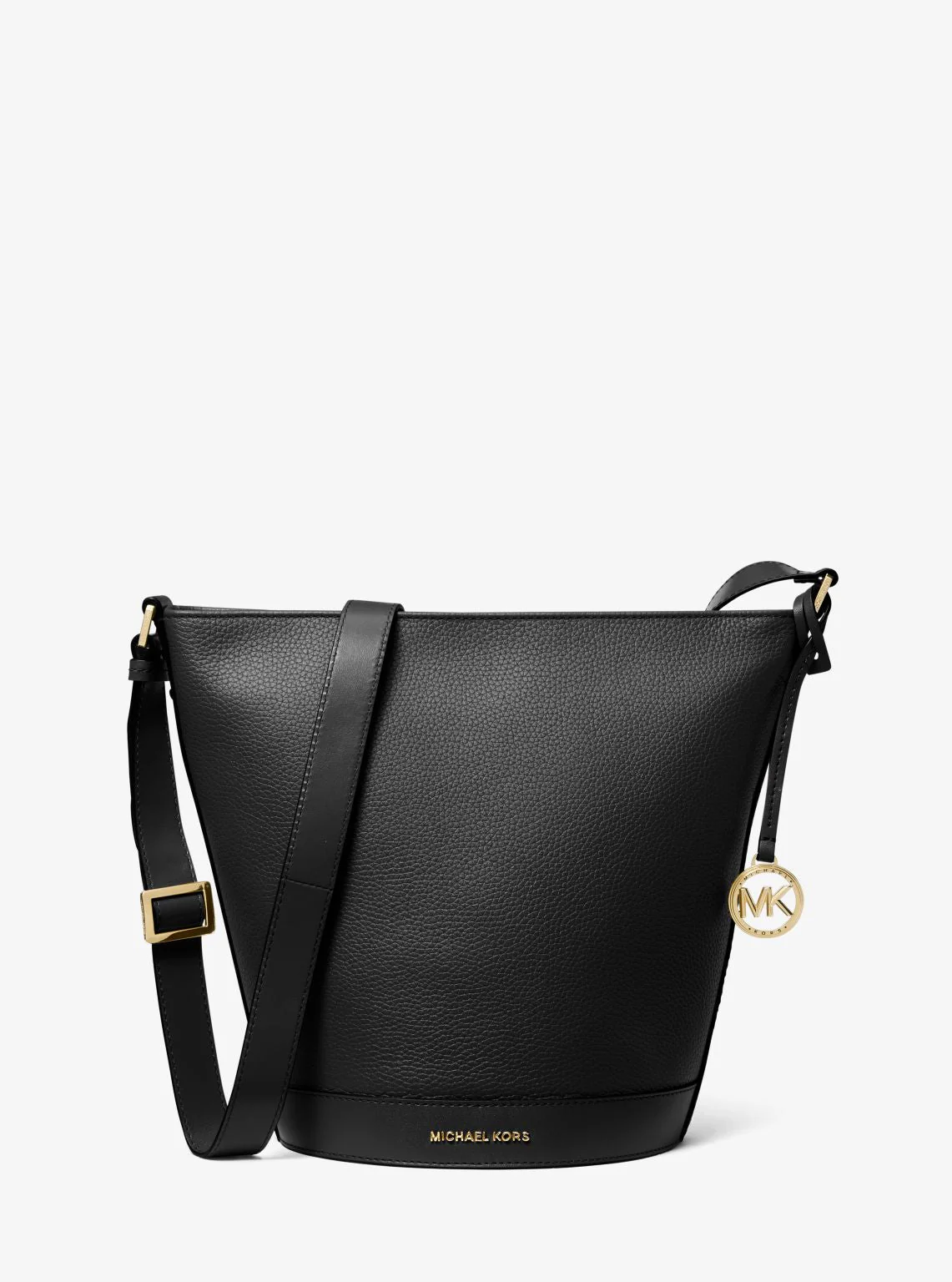 Townsend Medium Pebbled Leather Messenger Bag - Image 9