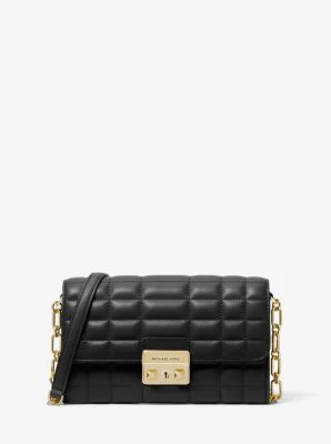 Tribeca Large Leather Convertible Crossbody Bag - Image 7