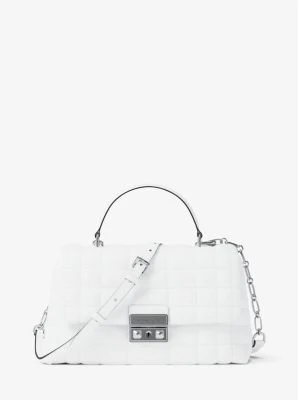 Tribeca Medium Quilted Leather Satchel - Image 2