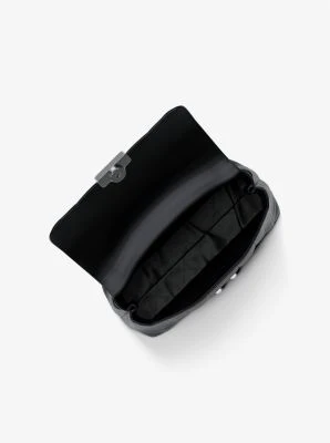 Tribeca Medium Quilted Leather Satchel - Image 5