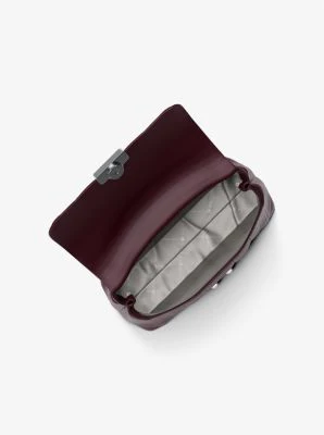 Tribeca Medium Quilted Leather Satchel - Image 7