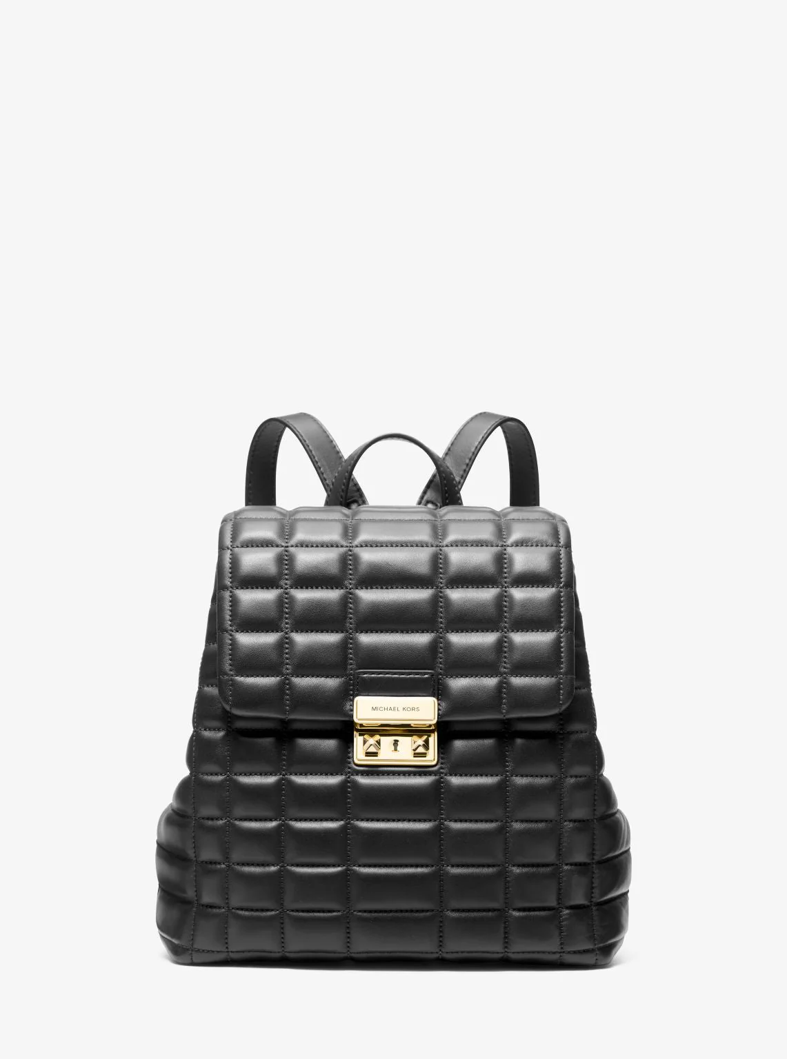 Tribeca Small Quilted Leather Backpack - Image 11