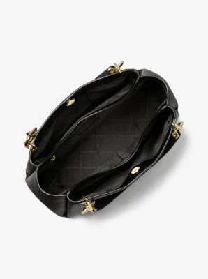 Trisha Large Logo Shoulder Bag - Image 15