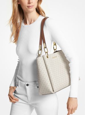 Trisha Large Logo Shoulder Bag - Image 20
