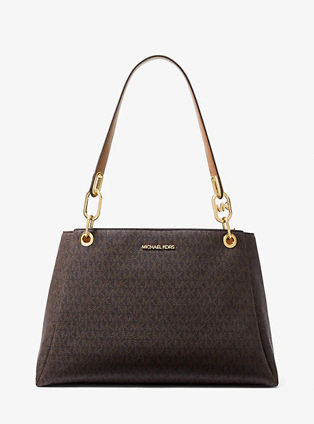 Trisha Large Logo Shoulder Bag - Image 9
