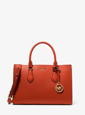 Valerie Medium Pebbled Leather Satchel - Image 2