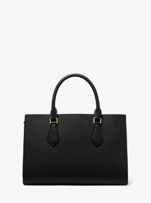 Valerie Medium Pebbled Leather Satchel - Image 20