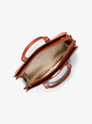 Valerie Medium Pebbled Leather Satchel - Image 3