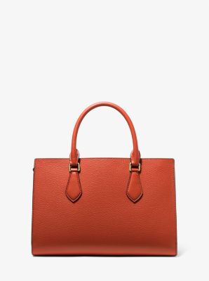 Valerie Medium Pebbled Leather Satchel - Image 5