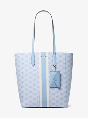 Vincent Large Logo Jacquard Tote Bag with Card Case - Image 11