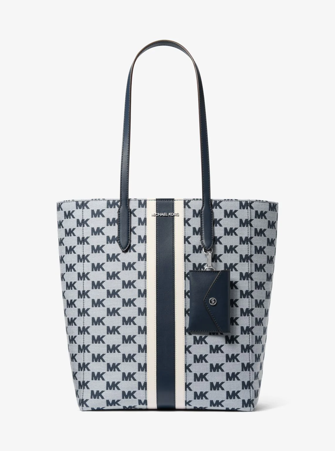 Vincent Large Logo Jacquard Tote Bag with Card Case - Image 14