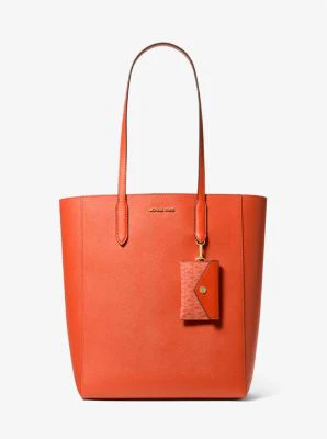 Vincent Large Saffiano Leather Tote Bag With Card Case - Image 12