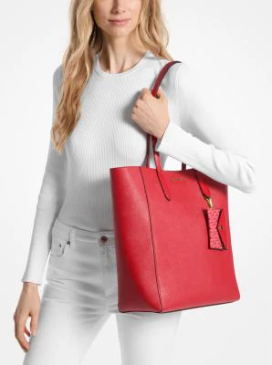Vincent Large Saffiano Leather Tote Bag With Card Case - Image 19