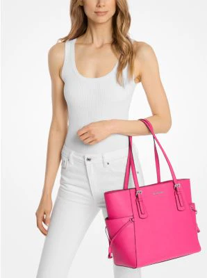 Voyager Large Saffiano Leather Tote Bag - Image 4