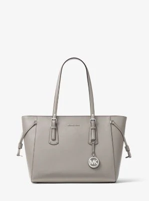 Voyager Medium Crossgrain Leather Tote Bag - Image 16