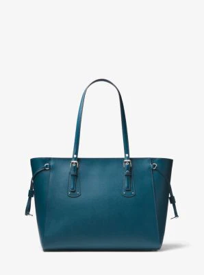 Voyager Medium Crossgrain Leather Tote Bag - Image 24