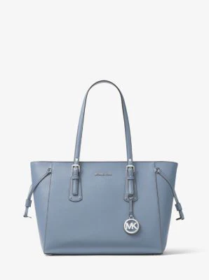 Voyager Medium Crossgrain Leather Tote Bag - Image 30