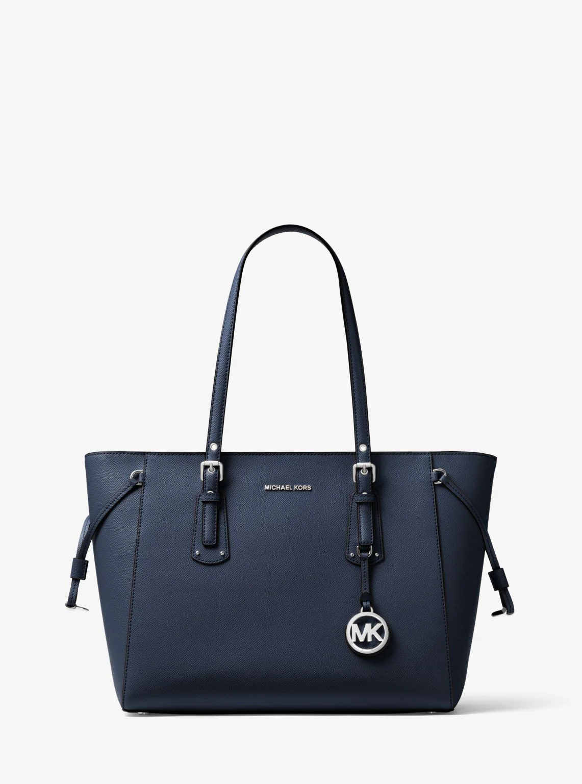Voyager Medium Crossgrain Leather Tote Bag - Image 33