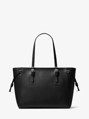 Voyager Medium Crossgrain Leather Tote Bag - Image 5