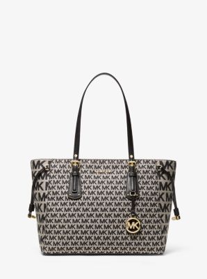 Voyager Medium Logo Jacquard Tote Bag - Image 5