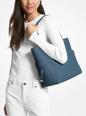 Voyager Small Saffiano Leather Tote Bag - Image 13