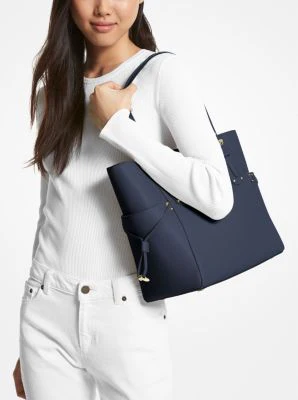 Voyager Small Saffiano Leather Tote Bag - Image 16